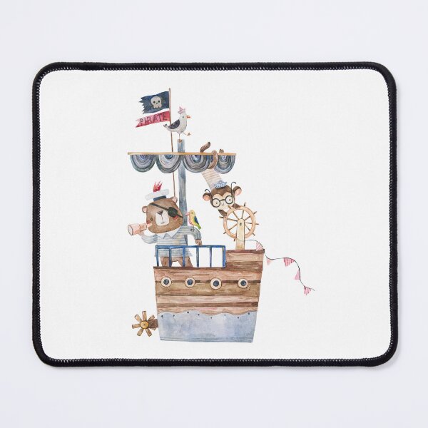 Item preview, Cute Animal Pirates On A Wooden Ship designed and sold by the-myro.