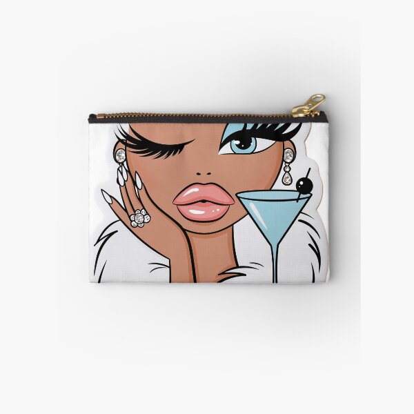 Artikelvorschau, Ein modisches Cartoon-Mädchen hält ein Martini-Glas. entworfen und verkauft von TanyaLovus.