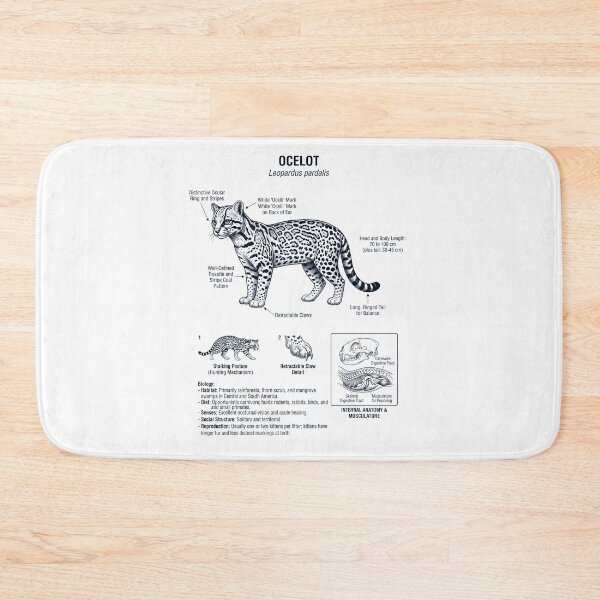 Item preview, Ocelot Scientific Anatomy Biology Animal Lover designed and sold by dian-rody-crest.