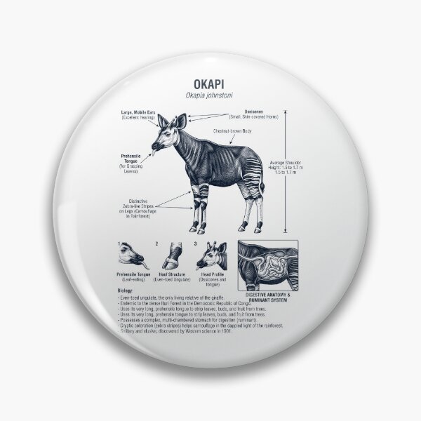Item preview, Okapi Scientific Anatomy Biology Animal Lover designed and sold by dian-rody-crest.