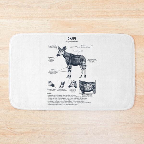 Item preview, Okapi Scientific Anatomy Biology Animal Lover designed and sold by dian-rody-crest.