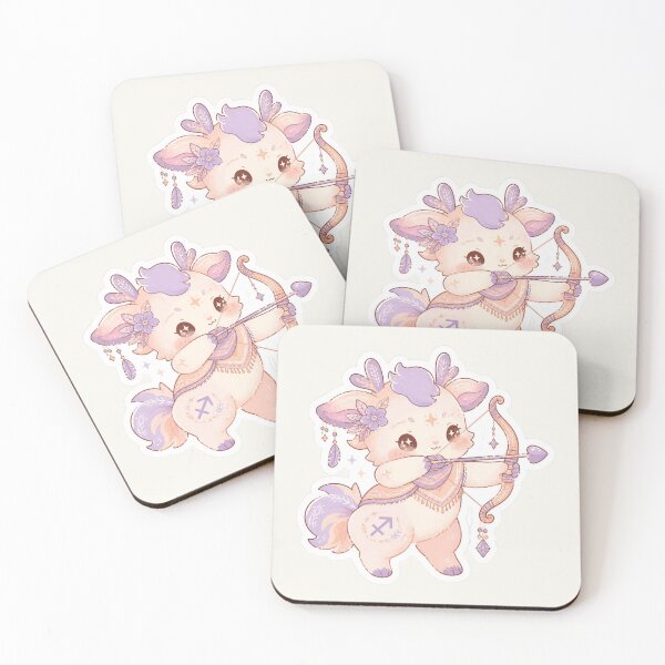 Item preview, Sagittarius Archer – Cute Pastel Zodiac Creature Sticker designed and sold by Cerys-GS.