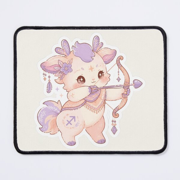 Item preview, Sagittarius Archer – Cute Pastel Zodiac Creature Sticker designed and sold by Cerys-GS.