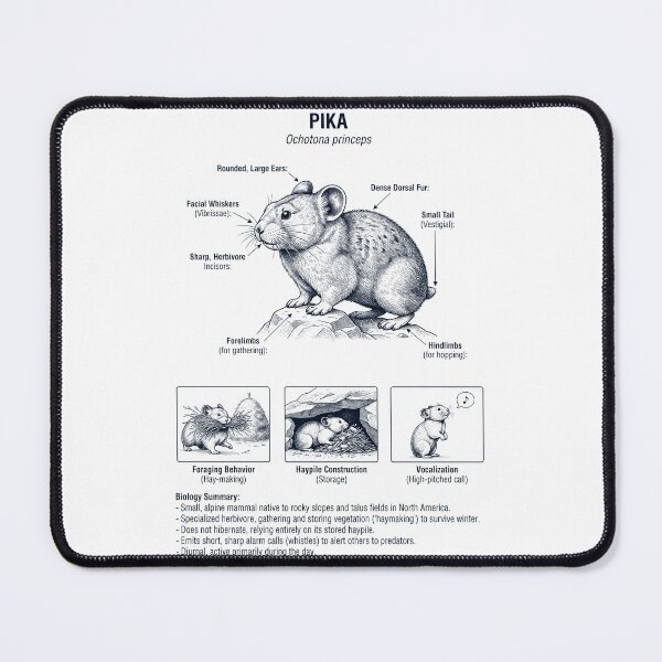 Item preview, Pika Scientific Anatomy Biology Animal Lover designed and sold by dian-rody-crest.