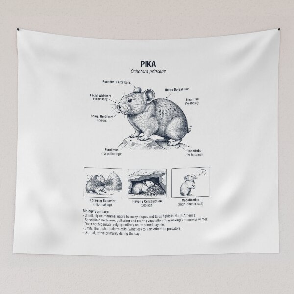 Item preview, Pika Scientific Anatomy Biology Animal Lover designed and sold by dian-rody-crest.