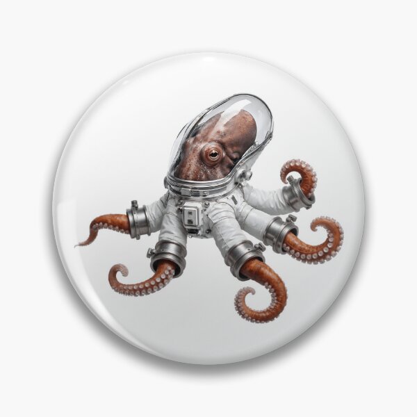 Item preview, Hyper-Realistic Sci-Fi Space Marine Cephalopod Illustration designed and sold by octozap.
