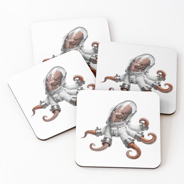Item preview, Hyper-Realistic Sci-Fi Space Marine Cephalopod Illustration designed and sold by octozap.