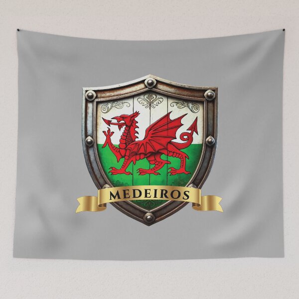Item preview, Medeiros Welsh Heritage Crest Shield designed and sold by Highlandkings.