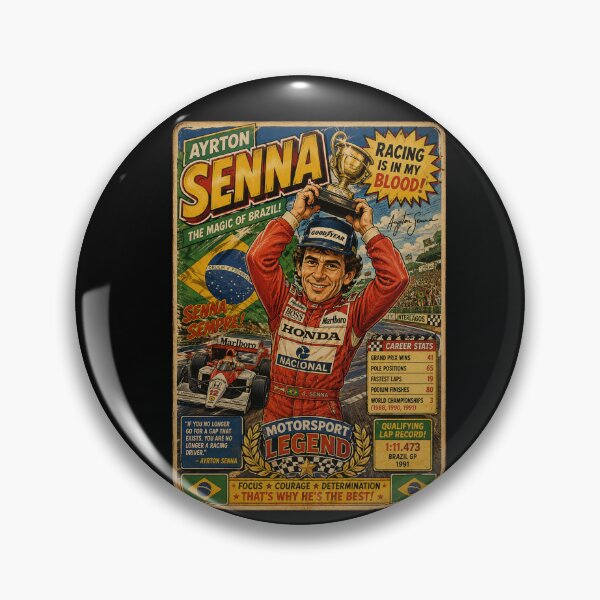 Item preview, Ayrton Senna Trading Card designed and sold by halibutgoatramb.