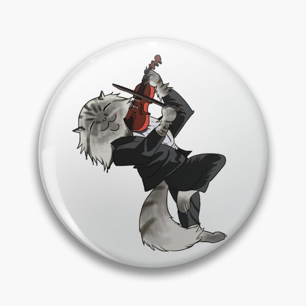 Item preview, Cat Playing Violin designed and sold by FourLeggedArt.