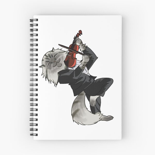 Item preview, Cat Playing Violin designed and sold by FourLeggedArt.