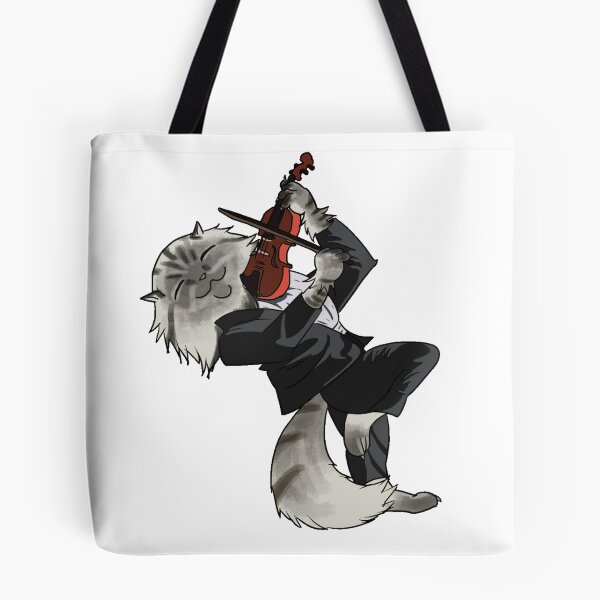 Item preview, Cat Playing Violin designed and sold by FourLeggedArt.