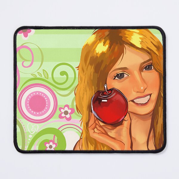 Item preview, Smiling Woman Apple Healthy Lifestyle designed and sold by CorianderRaven.