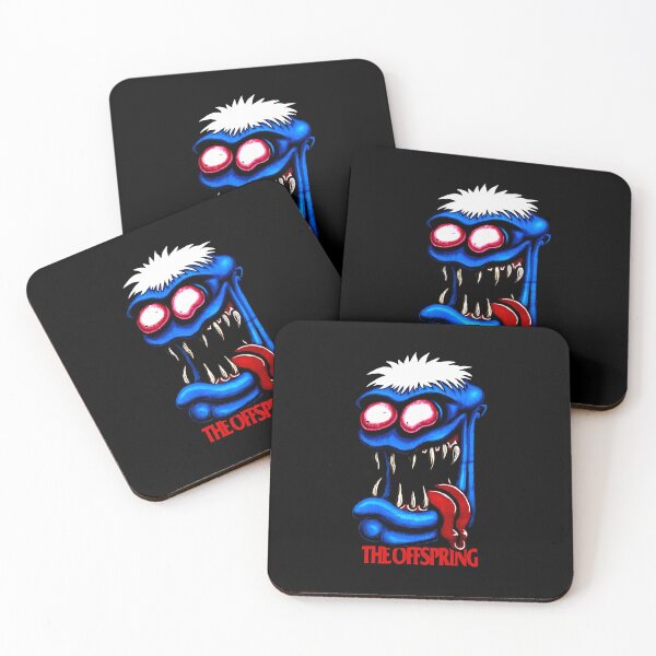 Item preview, Blue Monster Face White Hair Sharp Teeth Red Tongue designed and sold by TshirtsDistrict.