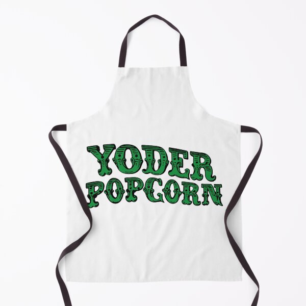 Item preview, Yoder Popcorn Vintage Green Ornamental Western Typography Logo designed and sold by qigajar.