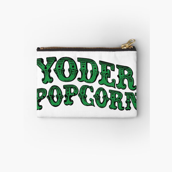 Item preview, Yoder Popcorn Vintage Green Ornamental Western Typography Logo designed and sold by qigajar.