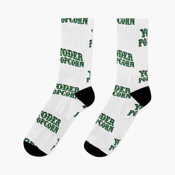Item preview, Yoder Popcorn Vintage Green Ornamental Western Typography Logo designed and sold by qigajar.