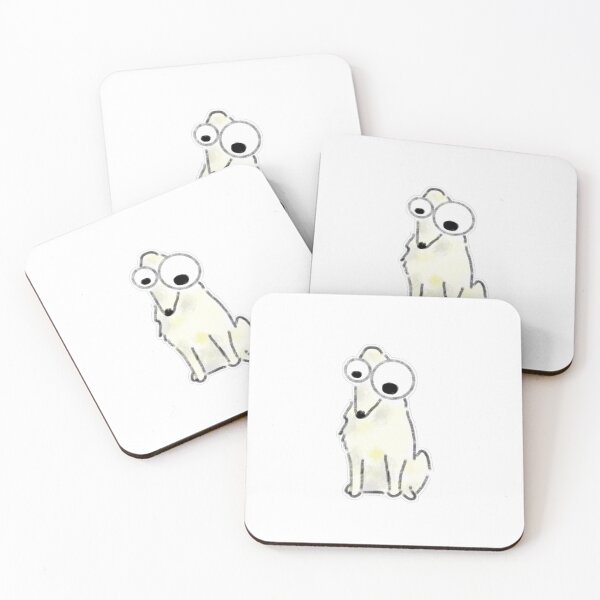 Item preview, Cute Long Nose Borzoi Dog Big Eyes Meme Art designed and sold by raun.draw.