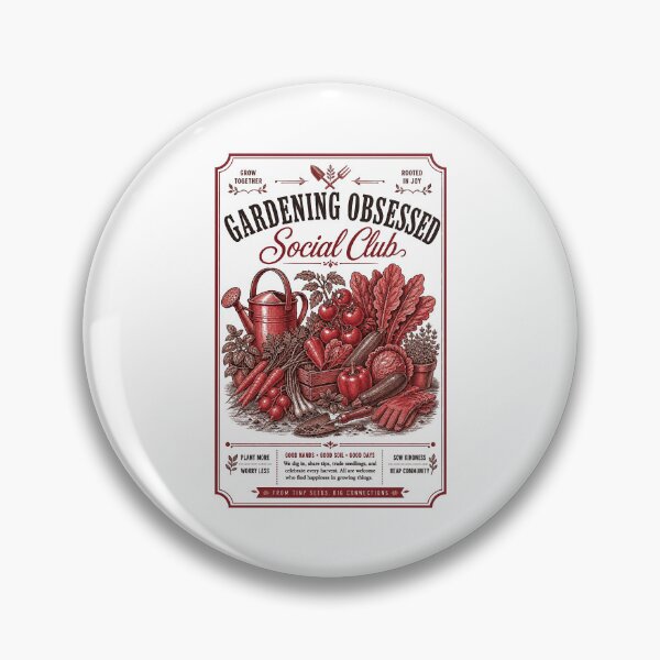 Item preview, Urban Gardening Gardening Obsessed Social Club designed and sold by LuminOrb.