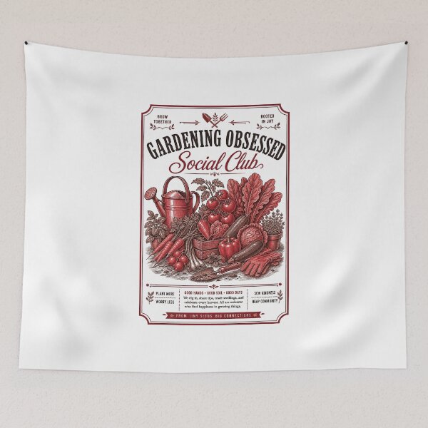 Item preview, Urban Gardening Gardening Obsessed Social Club designed and sold by LuminOrb.