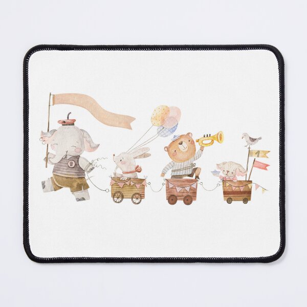 Item preview, Cute Animal Train Parade With Elephant Driver designed and sold by the-myro.