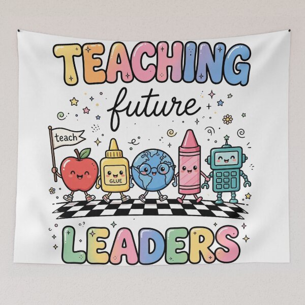 Item preview, Teaching Future Leaders Groovy Kindergarten Teacher Shirt Cute Retro Teacher Appreciation designed and sold by Yellowriversss.