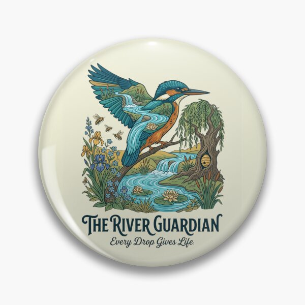 Item preview, The River Guardian Nature Artwork | Premium Wetland Illustration designed and sold by Amr Darwish Graphic designer.