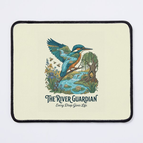 Item preview, The River Guardian Nature Artwork | Premium Wetland Illustration designed and sold by Amr Darwish Graphic designer.