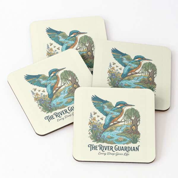 Item preview, The River Guardian Nature Artwork | Premium Wetland Illustration designed and sold by Amr Darwish Graphic designer.