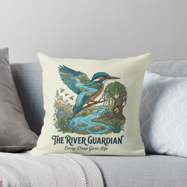 Item preview, The River Guardian Nature Artwork | Premium Wetland Illustration designed and sold by Amr Darwish Graphic designer.