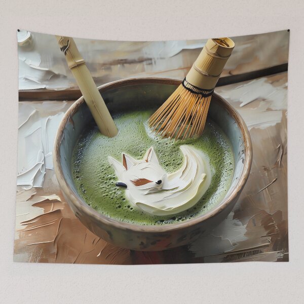 Item preview, Matcha Fox Serenity designed and sold by ONYX Pixee.