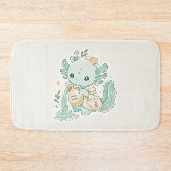 Item preview, Aquarius Water Bearer – Cute Pastel Zodiac Creature Sticker designed and sold by Cerys-GS.