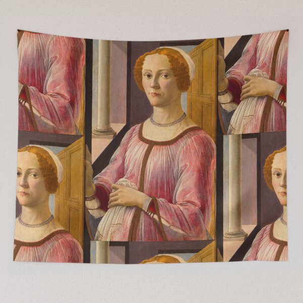 Item preview, Portrait of a Renaissance Lady in Pink designed and sold by artofuniverse.