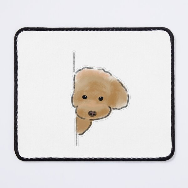 Item preview, Cute Peeking Poodle Dog Spying Side Art designed and sold by raun.draw.