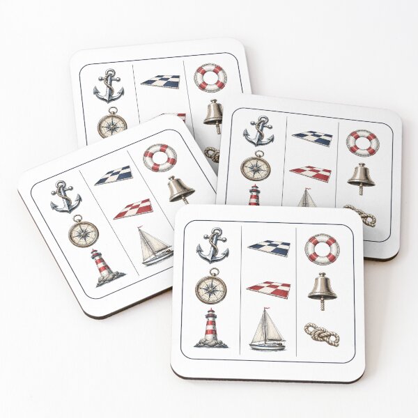 Item preview, Nautical Slot Machine Vintage Icons designed and sold by MWSailingClub.