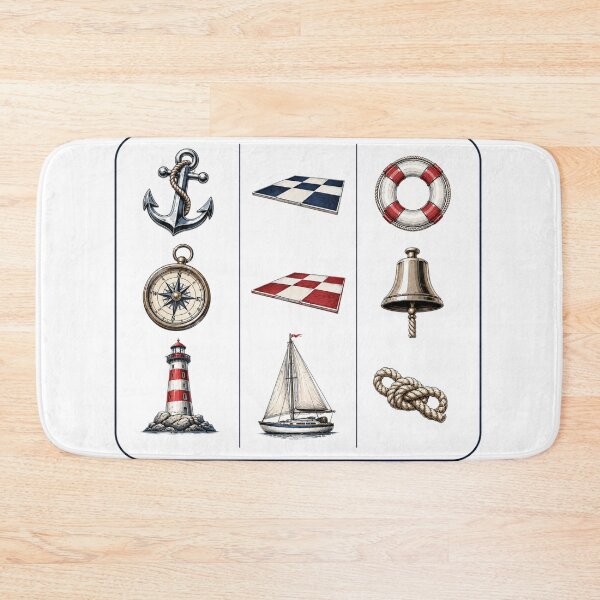 Item preview, Nautical Slot Machine Vintage Icons designed and sold by MWSailingClub.