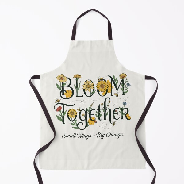 Item preview, Bloom Together Bee Typography | Premium Botanical Artwork designed and sold by Amr Darwish Graphic designer.
