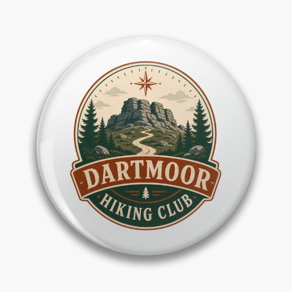 Item preview, Dartmoor Hiking Club – Vintage Outdoor Adventure Badge designed and sold by onlin3boutiqu3.