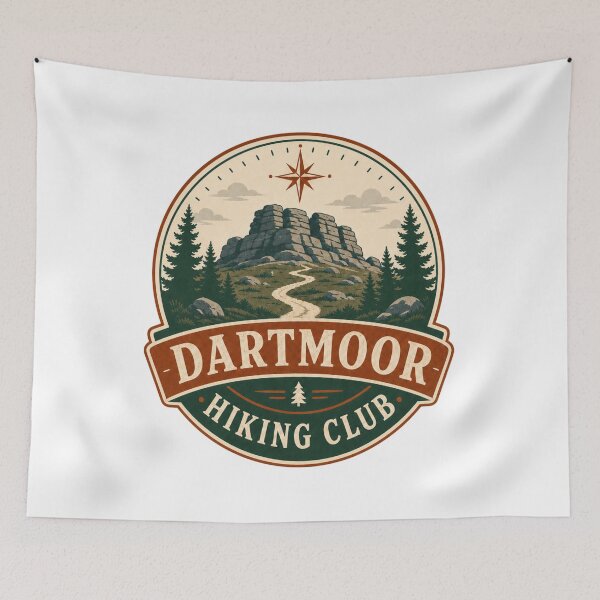 Item preview, Club de senderismo de Dartmoor – Insignia de aventura al aire libre de estilo vintage designed and sold by onlin3boutiqu3.