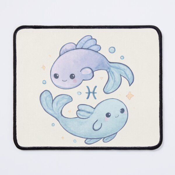Item preview, Pisces Fish – Cute Pastel Zodiac Duo Sticker designed and sold by Cerys-GS.