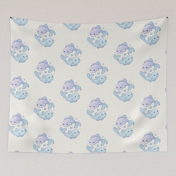 Item preview, Pisces Fish – Cute Pastel Zodiac Duo Sticker designed and sold by Cerys-GS.
