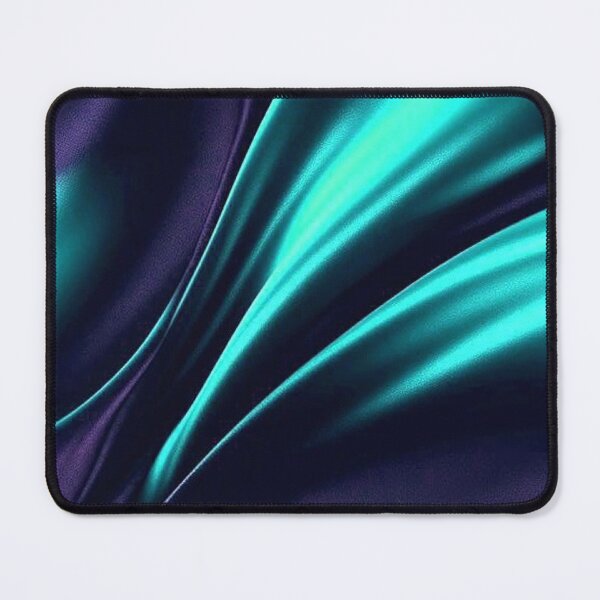 Item preview, Liquid Teal and Dark Purple Silk Waves Luxury Satin Texture Pattern designed and sold by LYAN-STORE.