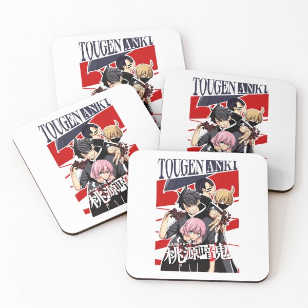 Item preview, Anime Group Portrait Red Accent Background Japanese designed and sold by anything4joji.