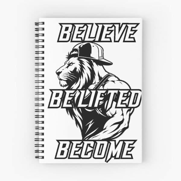 Item preview, Believe Belifted Become Lion Bodybuilder Christian Gym designed and sold by Bezuiden.