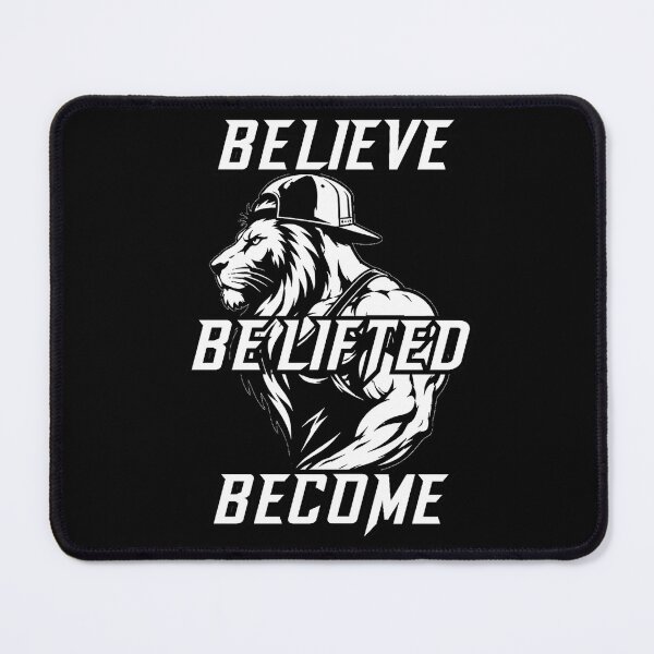 Item preview, Believe Belifted Become Lion Bodybuilder Christian Gym designed and sold by Bezuiden.