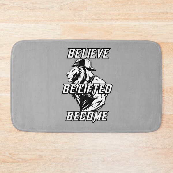 Item preview, Believe Belifted Become Lion Bodybuilder Christian Gym designed and sold by Bezuiden.