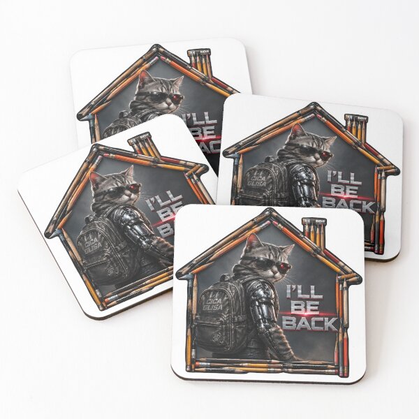 Item preview, Cyber School Cat House Sticker designed and sold by Imaginarium of Chaos falcon88 .