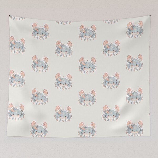 Item preview, Cancer Crab – Cute Pastel Zodiac Creature Sticker designed and sold by Cerys-GS.