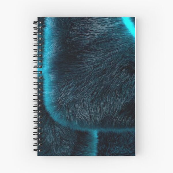 Item preview, Dark Blue Fur Neon Cyan Light Geometric Glowing Fluffy Texture Pattern designed and sold by LYAN-STORE.