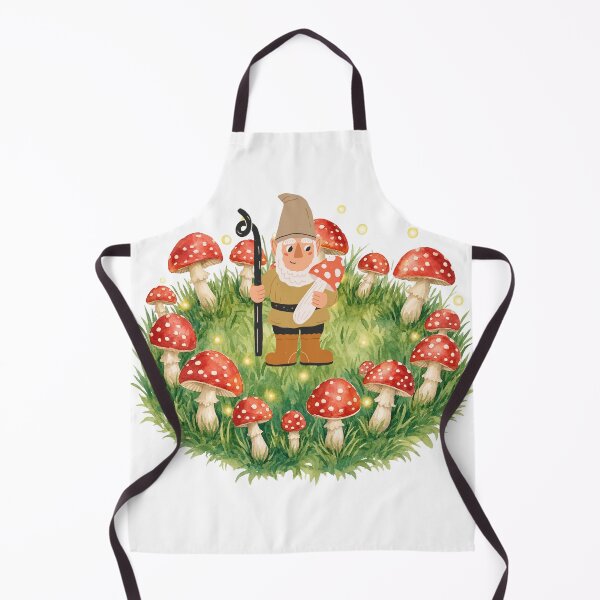Item preview, Watercolor Forest Gnome - Magical Mushroom Fairy Ring Art designed and sold by Alexacarmen.